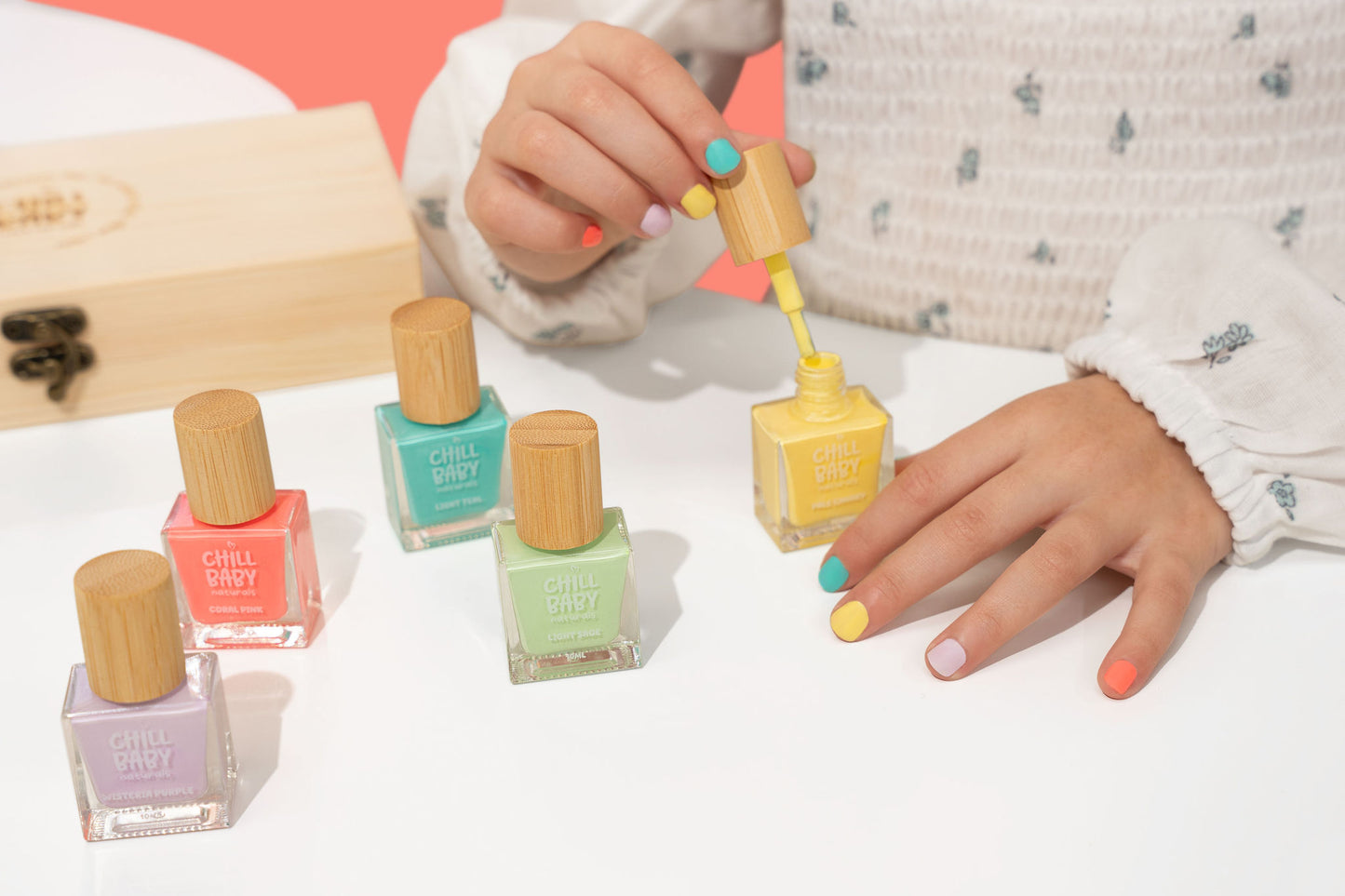 Summer time Rainbow Nail Polish Gift Box