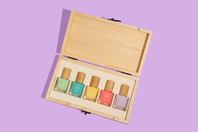 Summer time Rainbow Nail Polish Gift Box